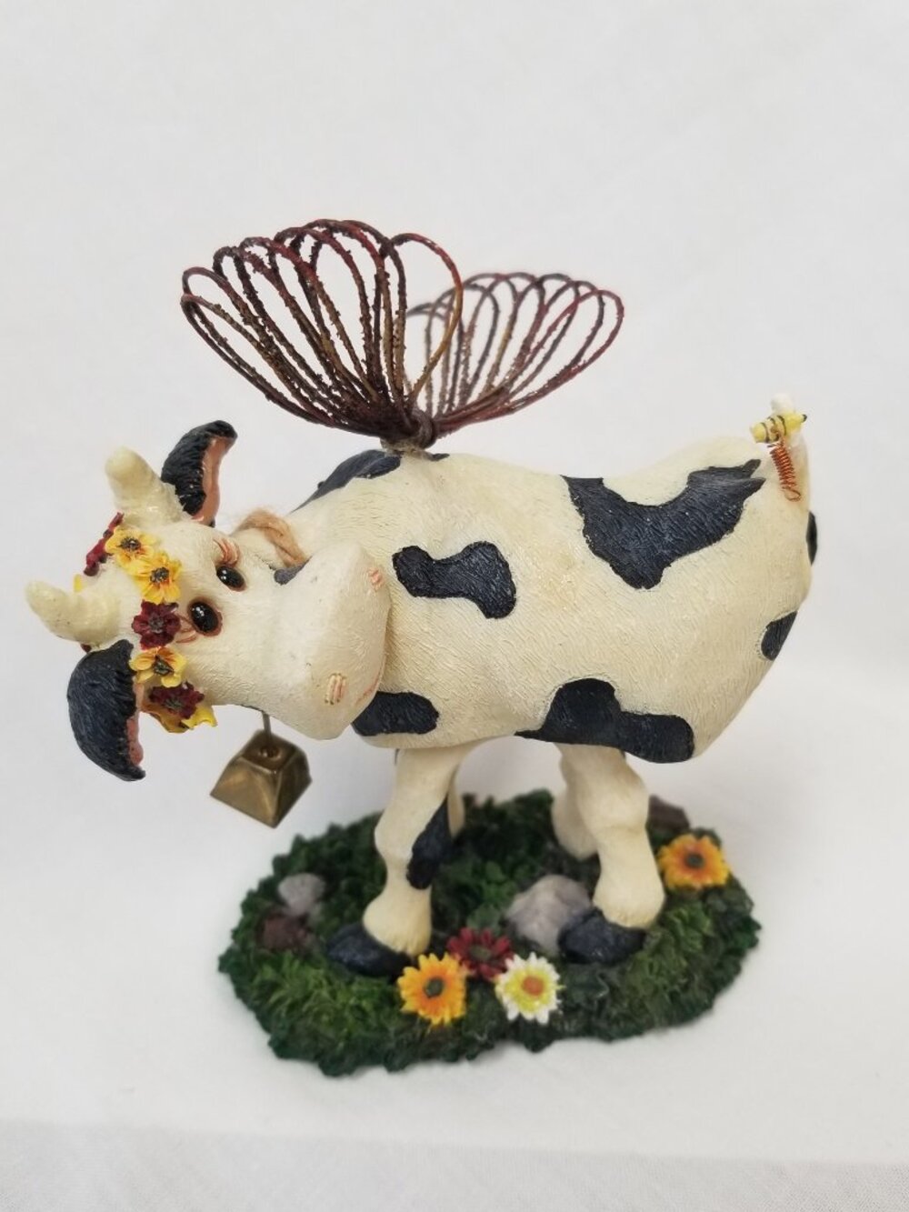 Boyds Bears and Friends Holy Cow CHEEKIE First Edition #3203 Bobble Cow Angel